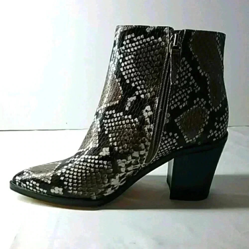 14 & union snake print booties - Picture 2 of 9